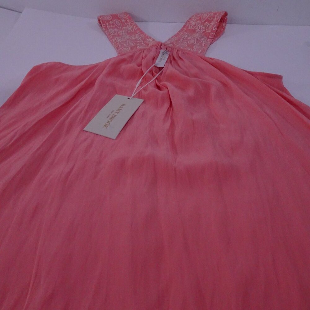 Ramy Brook Darby Embriodered Tank Top Coral Peach NWT 295 Sz S - Picture 13 of 13